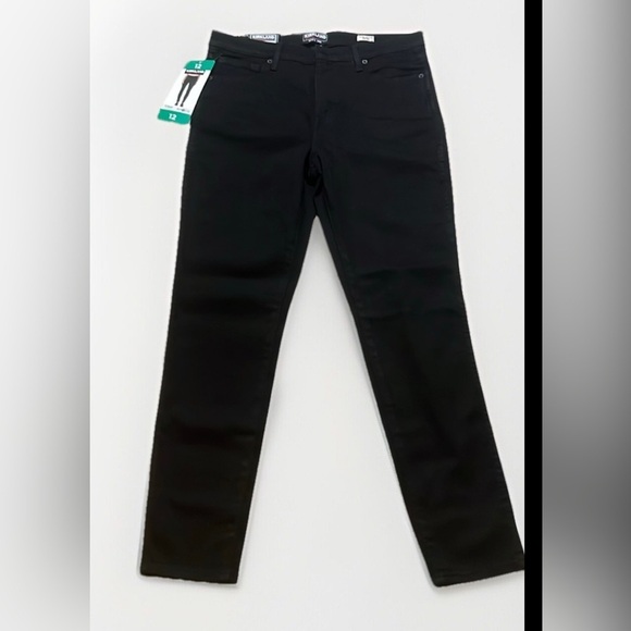 Kirkland Signature Denim - NWT Kirkland High-Rise Skinny Black Jeans Stretch Tencel sz 12